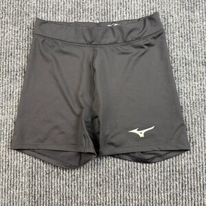 Mizuno Volleyball Shorts Womens Size Small Black Compression Spandex 440809 S22
